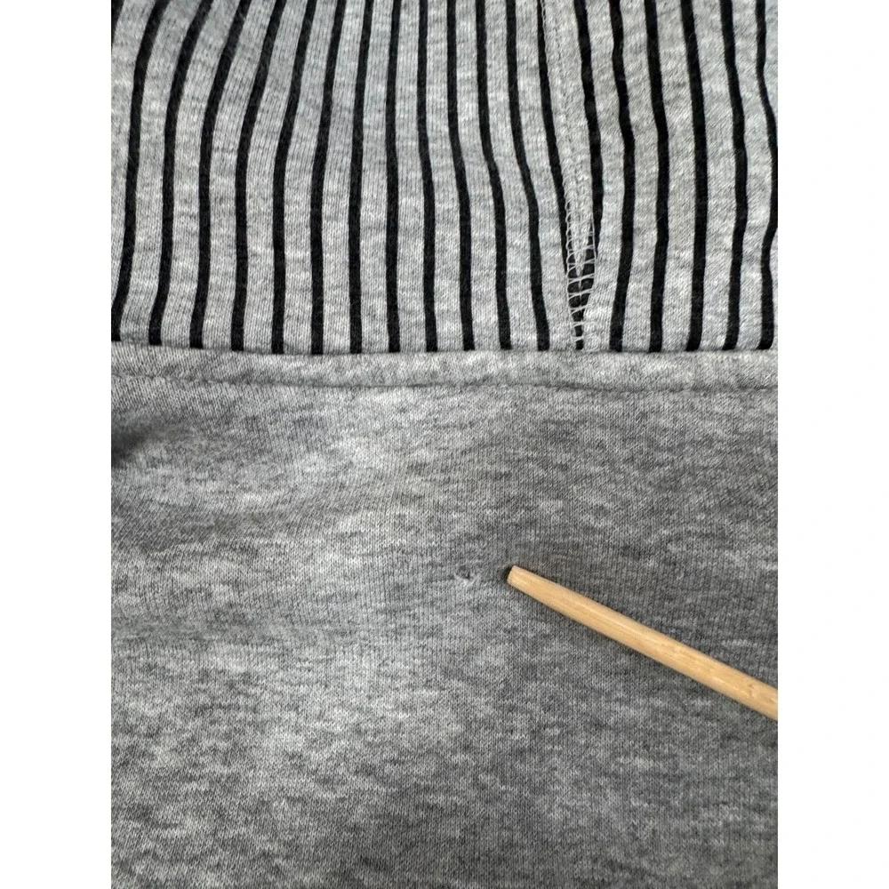 Nike Jordan Men's 3XL Jumpman‎ Hoodie Sweatshirt Flight Hood Gray Black Striped